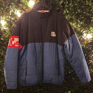 Black and Blue Cookies Men's Puffer Jacket